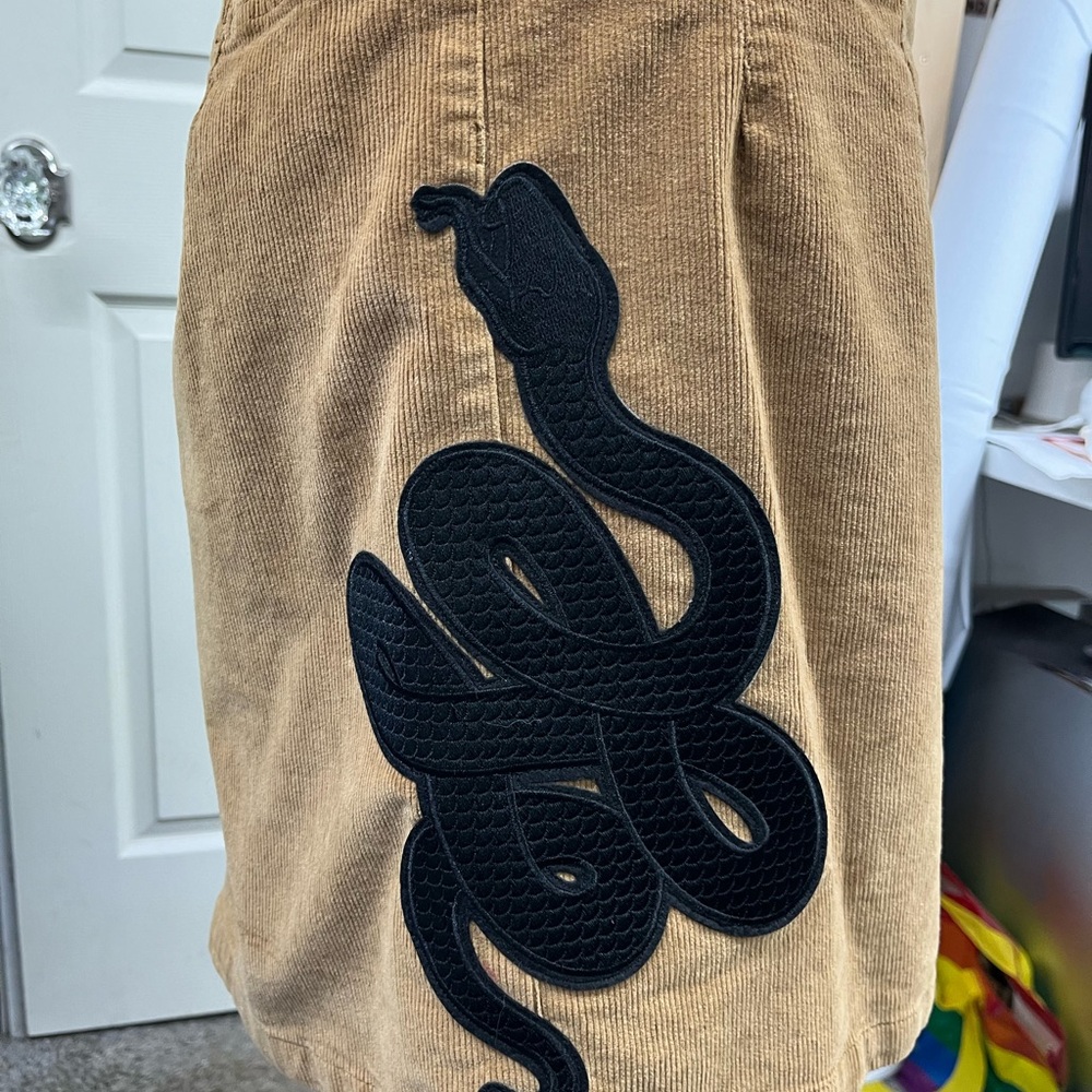 Tan snake skirt